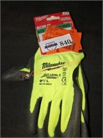 Milwaukee polyurethane dipped work gloves 9"/L
