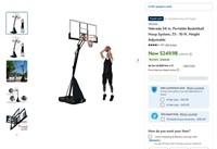 E6229  Vebreda 54 in. Basketball Hoop 7.5-10 ft.