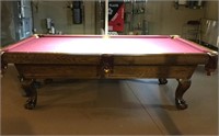 Antique Style 8' Italian Slate Pool Table