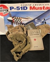 Model airplane kit + Army surplus equipment