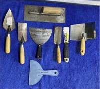 Assorted Trowels and Putty Knives