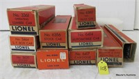 9 Lionel Post War Freight Cars