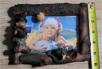 Rustic Cute Bear Photo Frame - 2 Pack