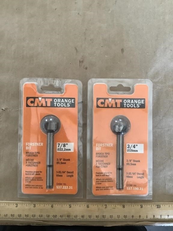 2 CMT Orange Tools Forstner Bits