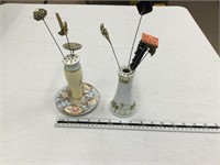 2 pin holders with pins
