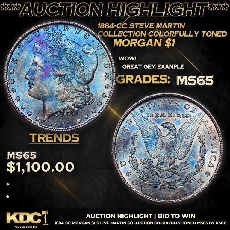 ***Auction Highlight*** 1884-cc Morgan Dollar Stev