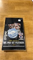 —- sealed 1991 series I NFL PRO SET PLATINUM