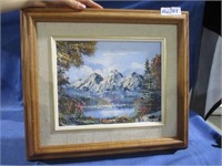 framed painting .