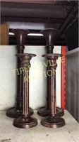 2 sets of heavy candlestands tallest 18”