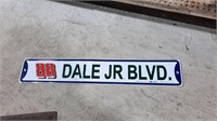 #88 Dale Jr Blvd Tin Sign
