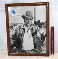 Elvis Western Picture 18" x 22". Frame in Rough Sh