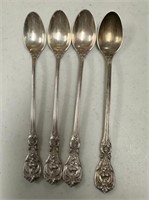 Sterling Reed Barton Francis I 4 Iced Tea Spoons