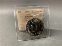 1938 1 Dollar CDN .800 Silver