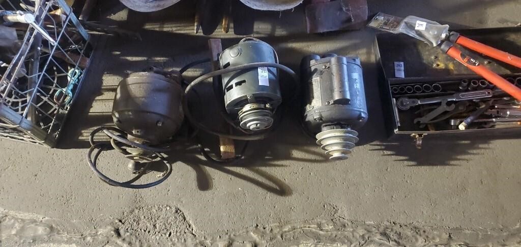 3 electric motors, not tested