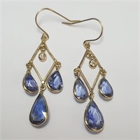 $5790 18K  Ceylon Sapphire(6.2ct) Dia(0.07Ct,I1-I2