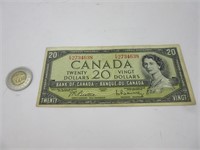 Billet 20$ Canada 1954