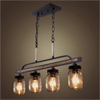 Wellmet Farmhouse Chandelier for Kitchen Fixture