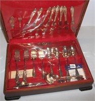 58 pc Set Of Community Flatware and Case