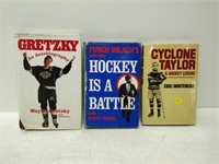 3 vintage hockey books