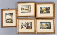 5 signed Wallace Nutting including landscapes -