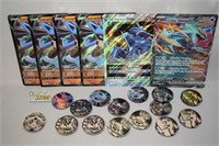 Pokemon Oversized Holo Cards + Coins and VStar