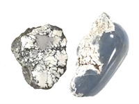 Datolite w/ Copper Silver & Angelite Specimens