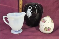 Vase, decor, creamer cup