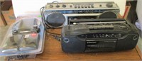 3 Vtg Portable Radio/Cassette Players