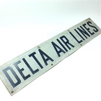 Vintage Delta Airlines Porcelain Kick Plate