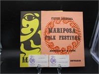 Mariposa Folk Festival Programmes and +