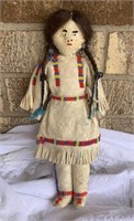Hand Sewn Hand Beaded Soft Leather Native American