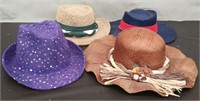 3 Straw Hats, Purple Hat