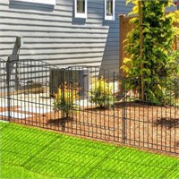 Decorative Garden Fence 6 Panels 11.8ft (L)×24in