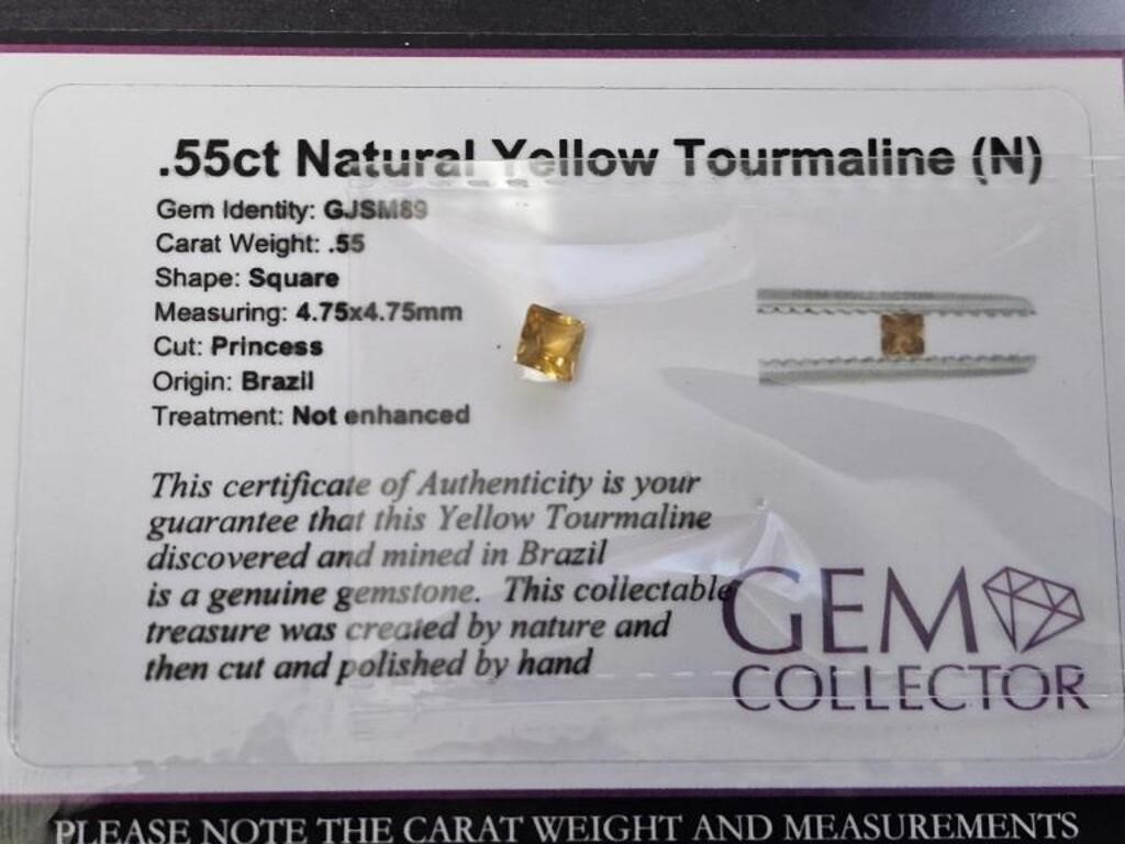 .55ct Natural Yellow Tournaline