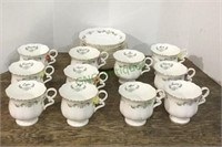 Beautiful vintage circa 1970s China tea cups of