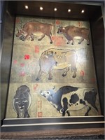 Traditional Chinese Oxen Painting
