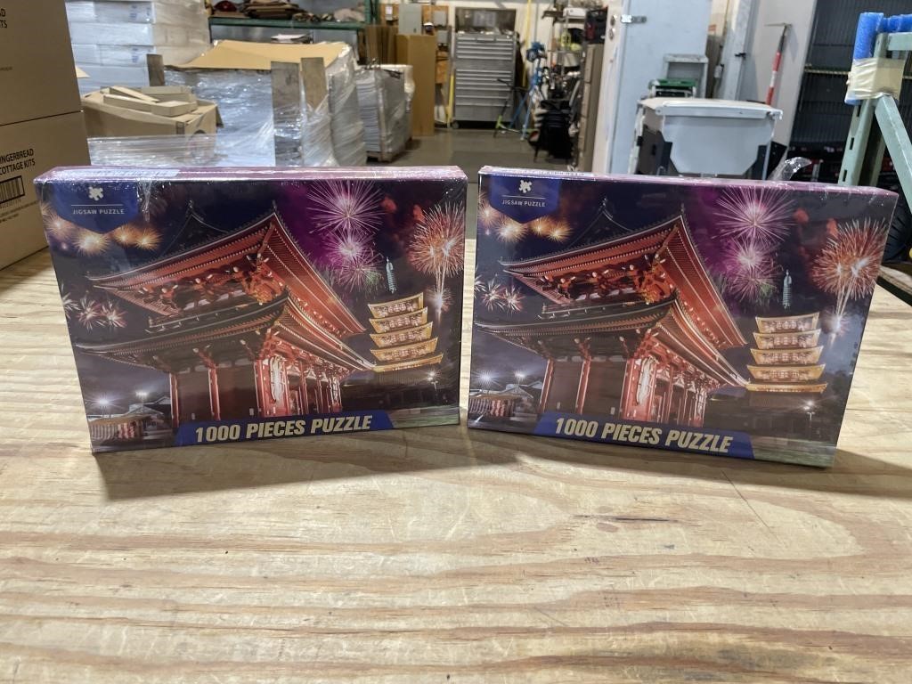 1000 PIECE JIGSAW PIZZLE, 2 PACK, See Pictures