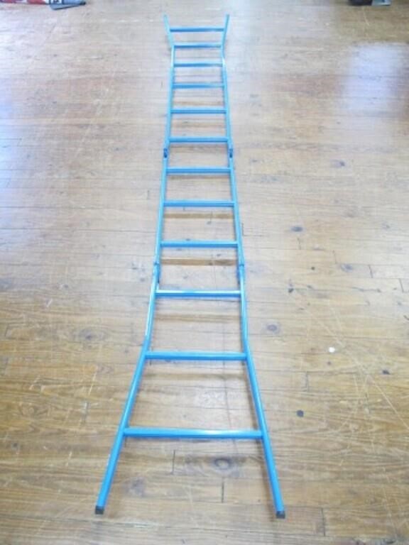 FOLDABLE BLUE EXSTENSION LADDER