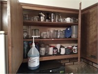 contents of cabinet from refrigerator to under sik