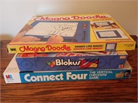 Magna Doodle, Blokus,& Connect 4 Board Games