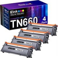 E-Z Ink 4 Pack Toner Cartridge for Brother TN660