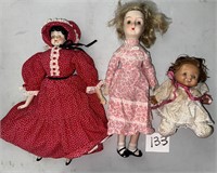 (3) Old Dolls