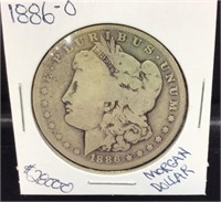 OF) 1886-0 MORGAN DOLLAR, BEAUTIFUL COIN,