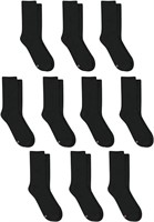 (U) Hanes Womens Comfort Fit Crew Socks 10-Pack