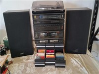 Yorx stereo set with dual cassettes, cassettes