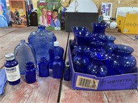 Cobalt Glass Bottles and Vases