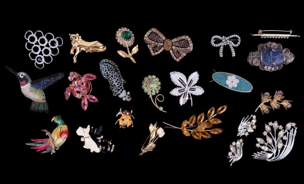Collectible Floral & Animal Brooches