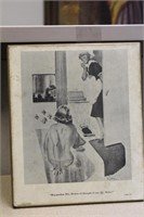 1950's or 1960's Esq Inc Print on Board