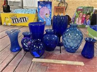Cobalt Glass Vases