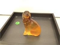 LE glass dog art, signed and numbered 372/2288,